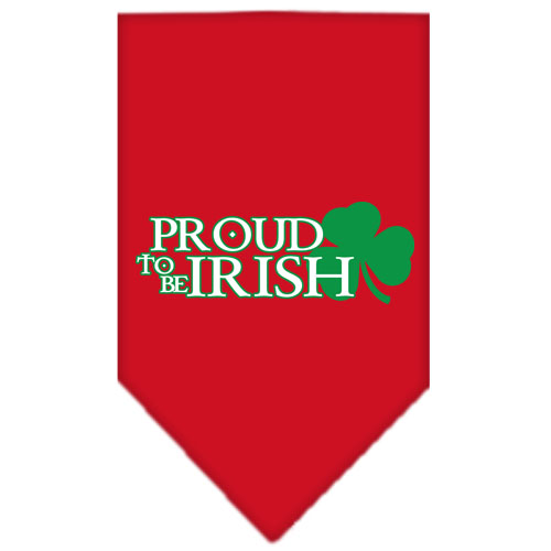 Proud to be Irish Screen Print Bandana Red Large